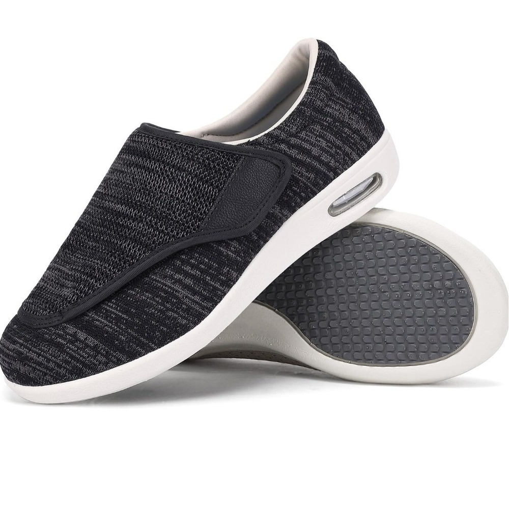 SPR&JOY Women's Wide Width Walking Shoes Size 8 Adjustable Strap Lightweight